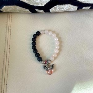 π 2/$50 π ANGEL Lava Bead Bracelet Aromatherapy Essential Oil Bracelet